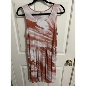 3/$30 Como Blu tank dress with pockets size M Style# DC1390TZ 4th of July